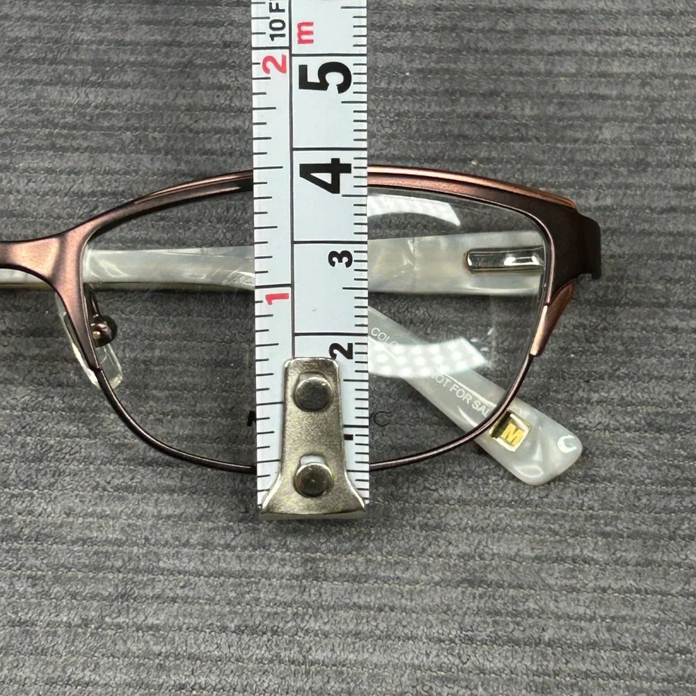 Marchon NYC Uptown M-NEUE 250 Brown Cat Eye Y2k Eyeglasses Frames 53-16-135